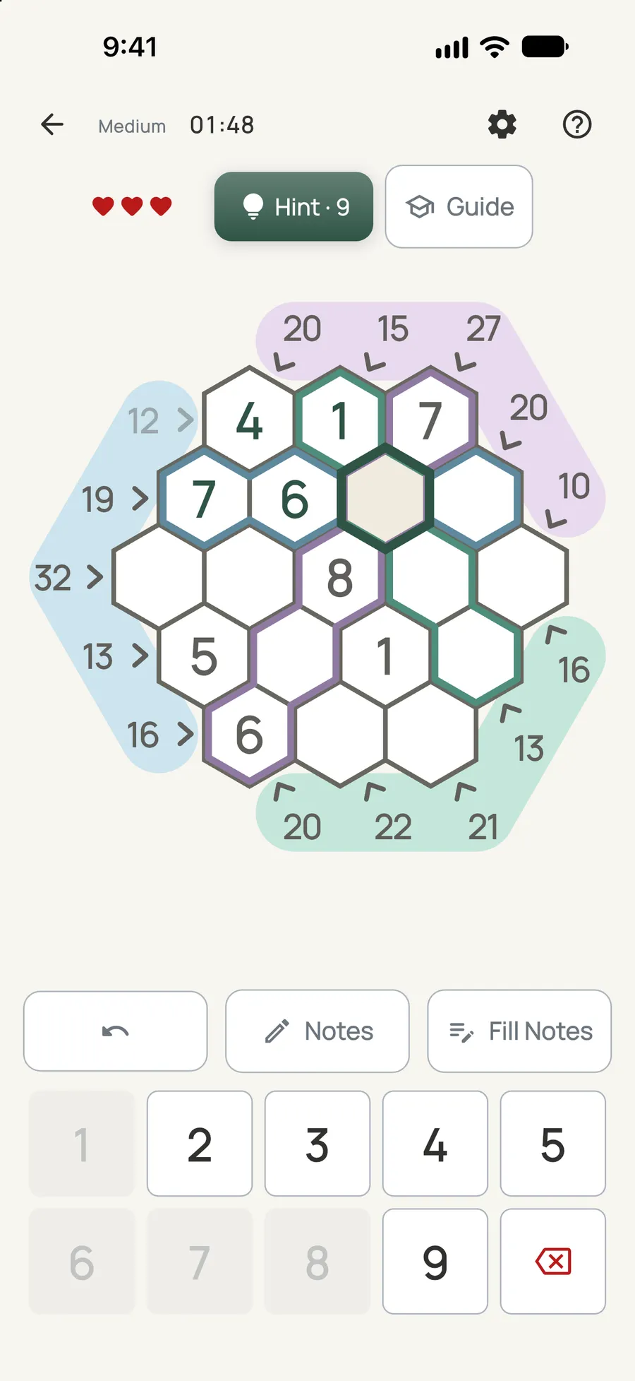 Tally Hive on iPhone: a board in progress