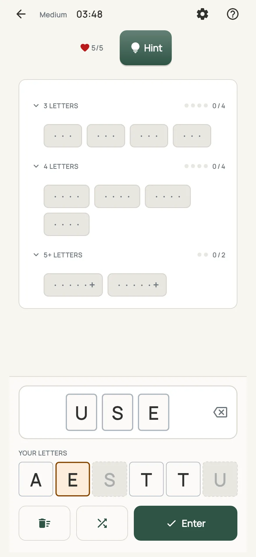 Forage on iPhone: a board in progress