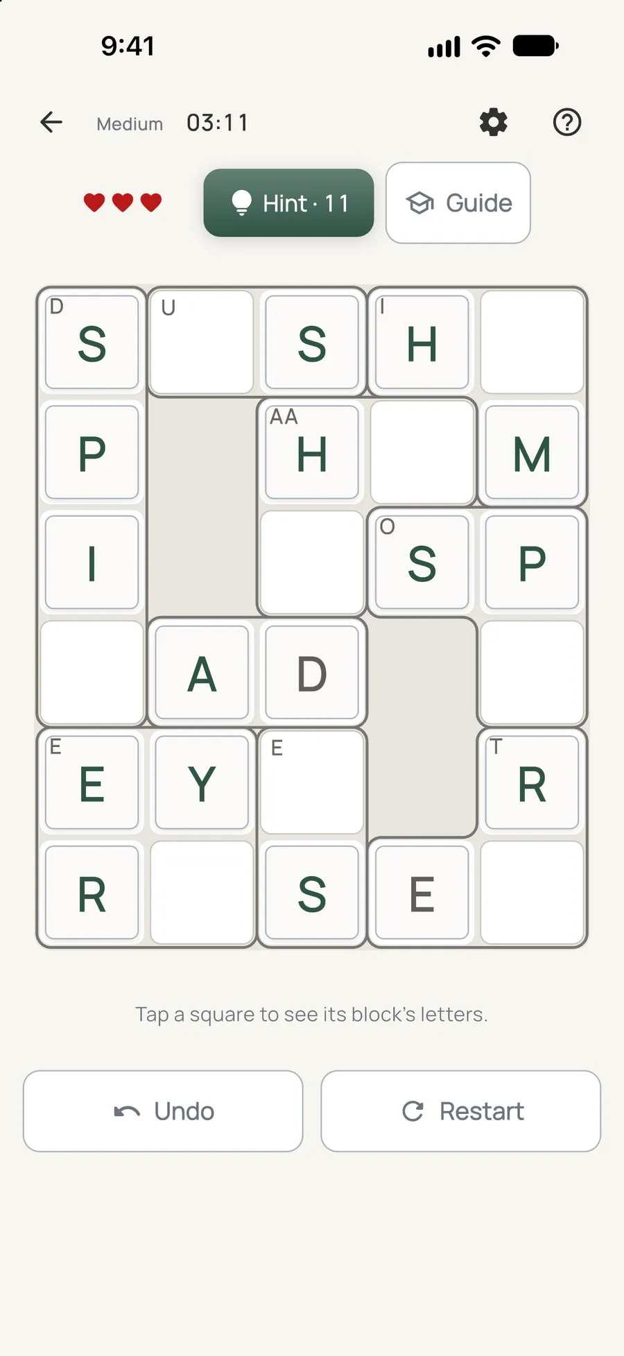 Loom on iPhone: a board in progress