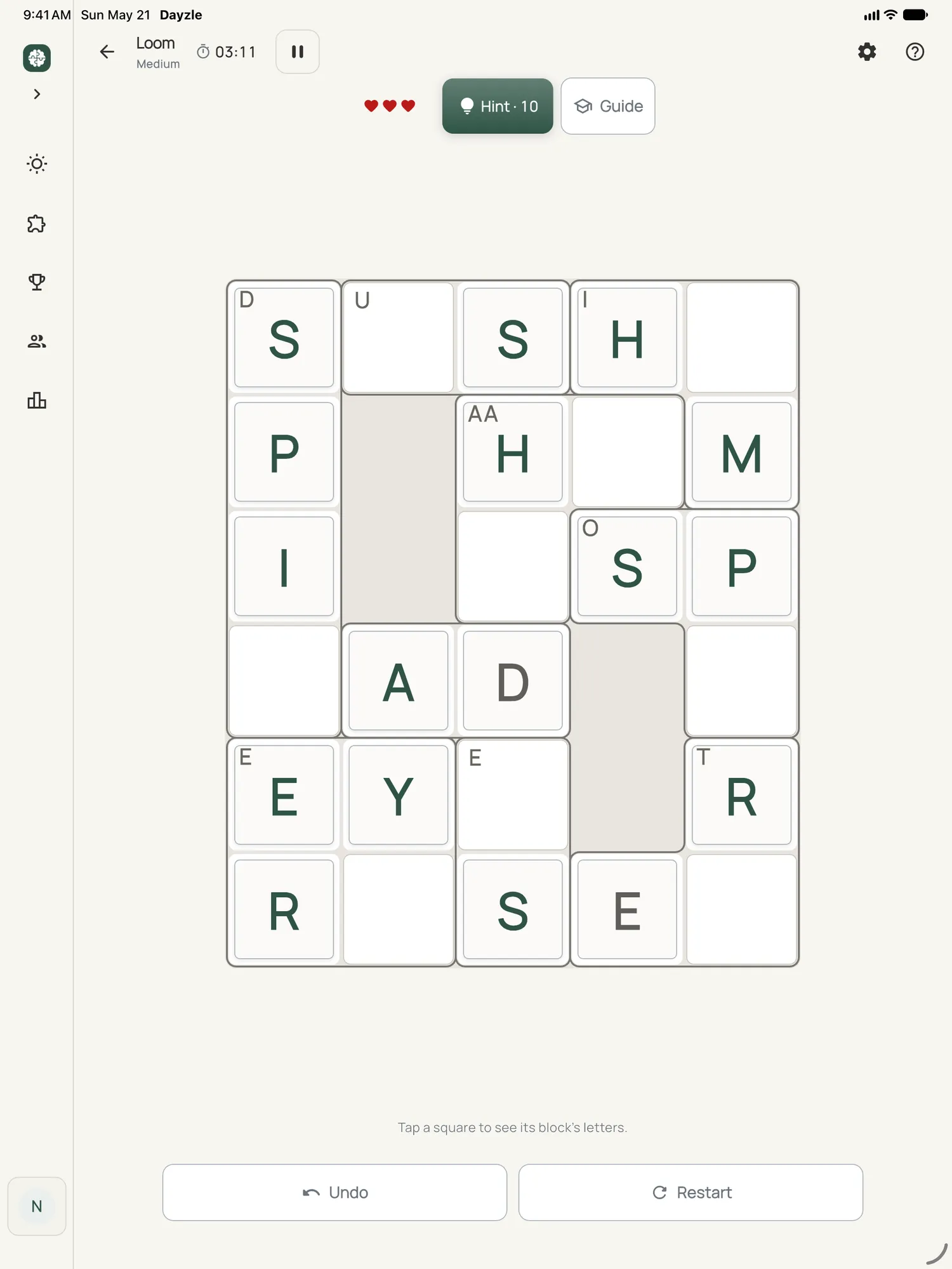 Loom on iPad: a board in progress