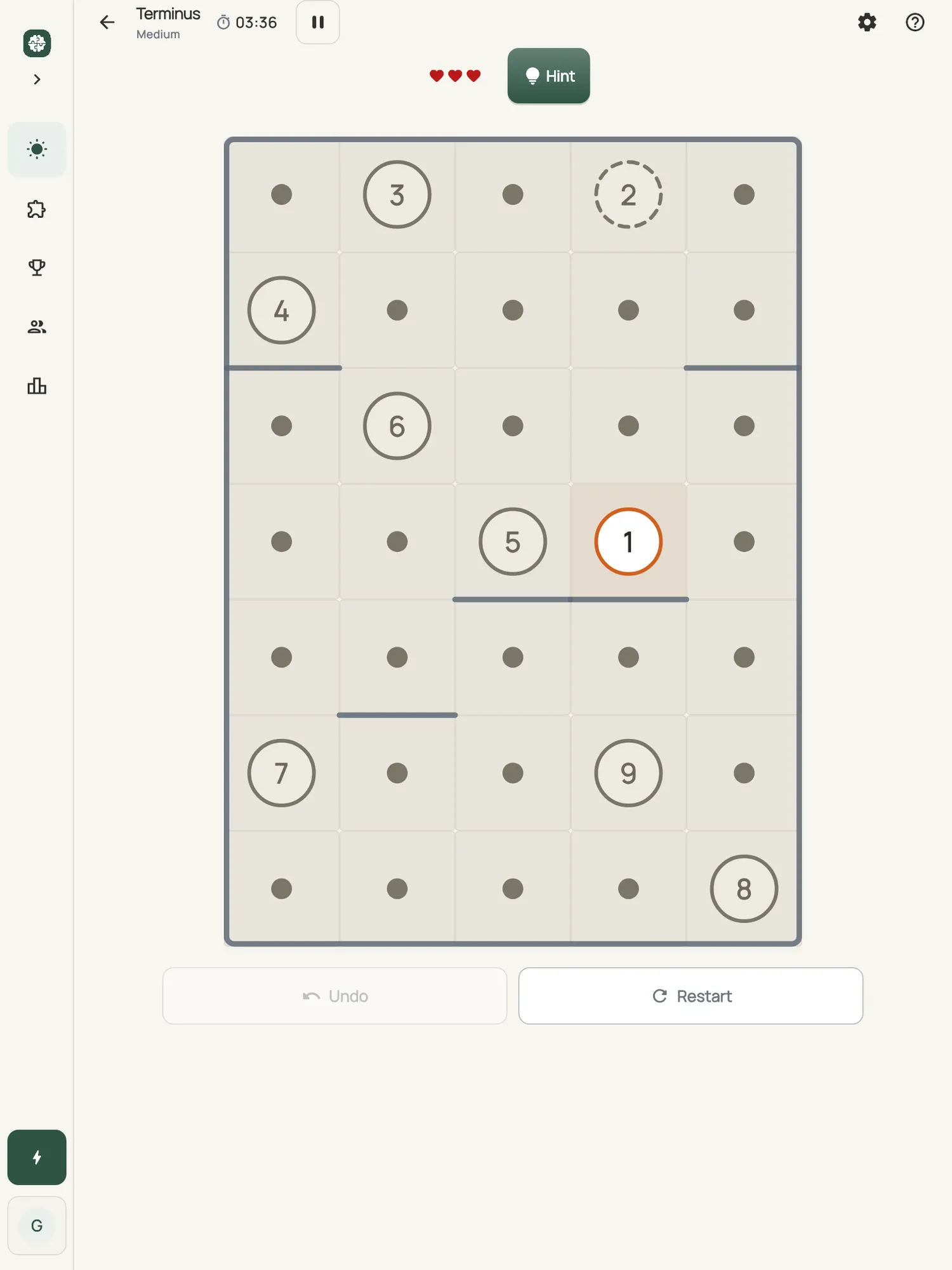 Terminus on iPad: a board in progress