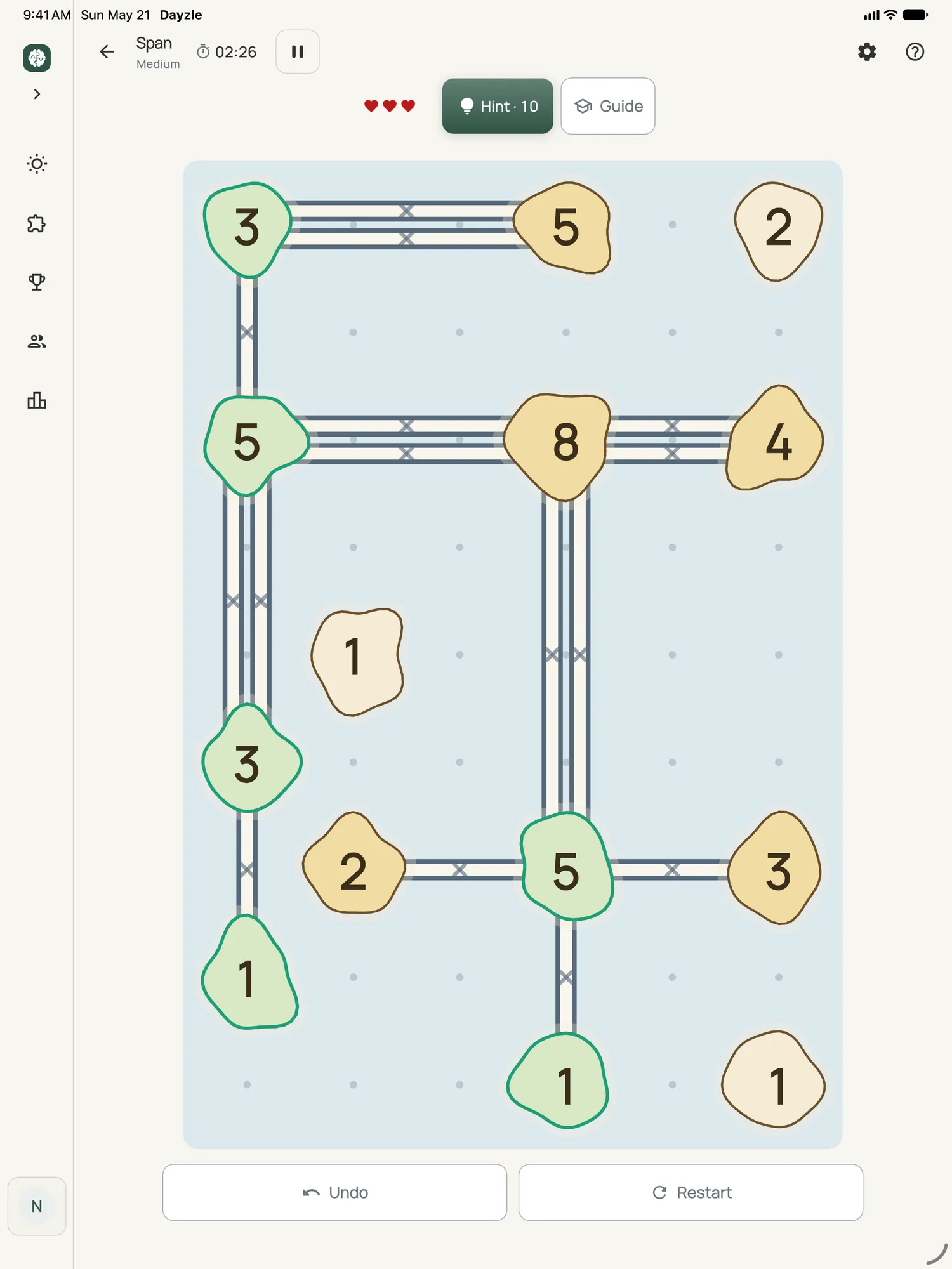 Span on iPad: a board in progress