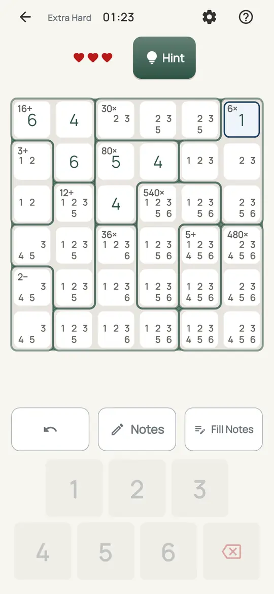 Abacus: the hint teaching Cage Pointing on a real board. Every way of filling a cage puts a certain digit somewhere in one row or column.