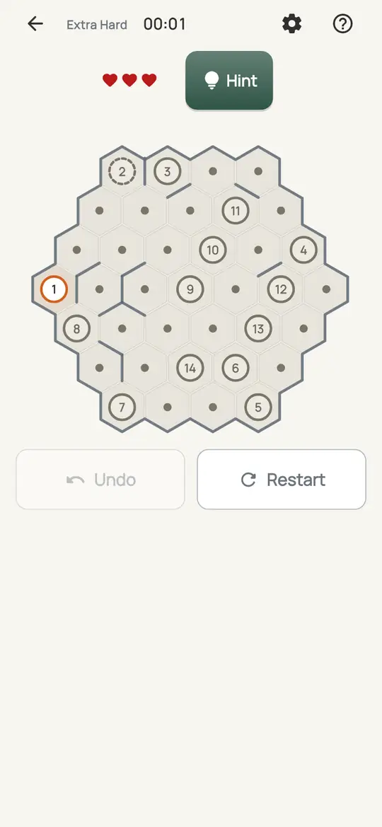 Terminus Hive: the hint teaching Only Way Out on a real board. Every district beside the end of the line but one is already served, closed off, off the map, or a station whose turn has not come.